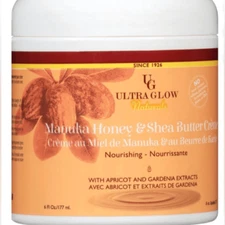 Ultra Glow Naturals Manuka Honey & Shea Butter Creme 6 Oz