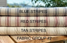 Grain Sack Fabric by the Yard, Ticking Fabric, French Country, Cottage Farmhouse