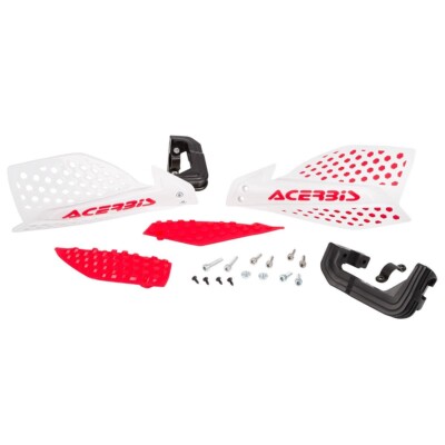 Acerbis Handschützer X-Ultimate Weiß/Rot, Inkl. Anbaukit