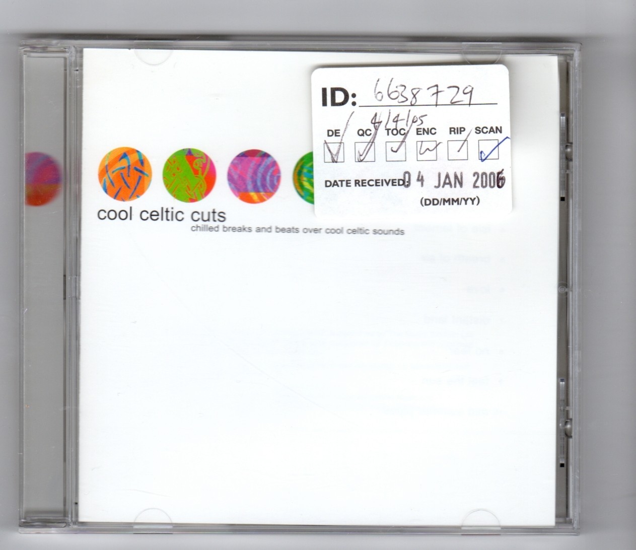 (IA429) Cool Celtic Cuts, 16 tracks - 2003 CD