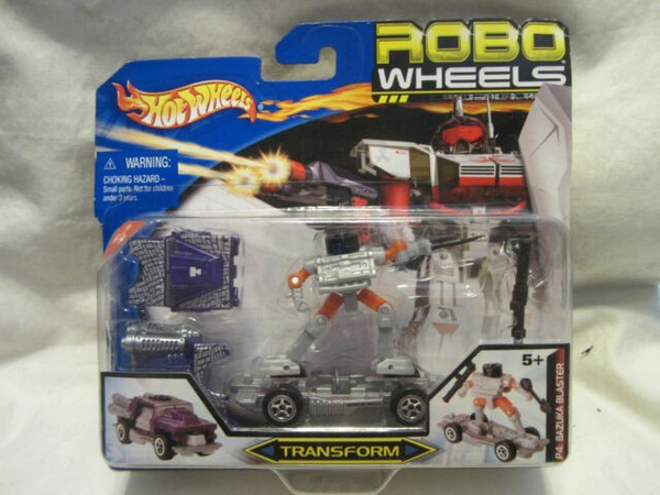 Hot Wheels Robo Wheels Transformer P4 Bazuka Blaster Car Toy 55219 & for sale online | eBay