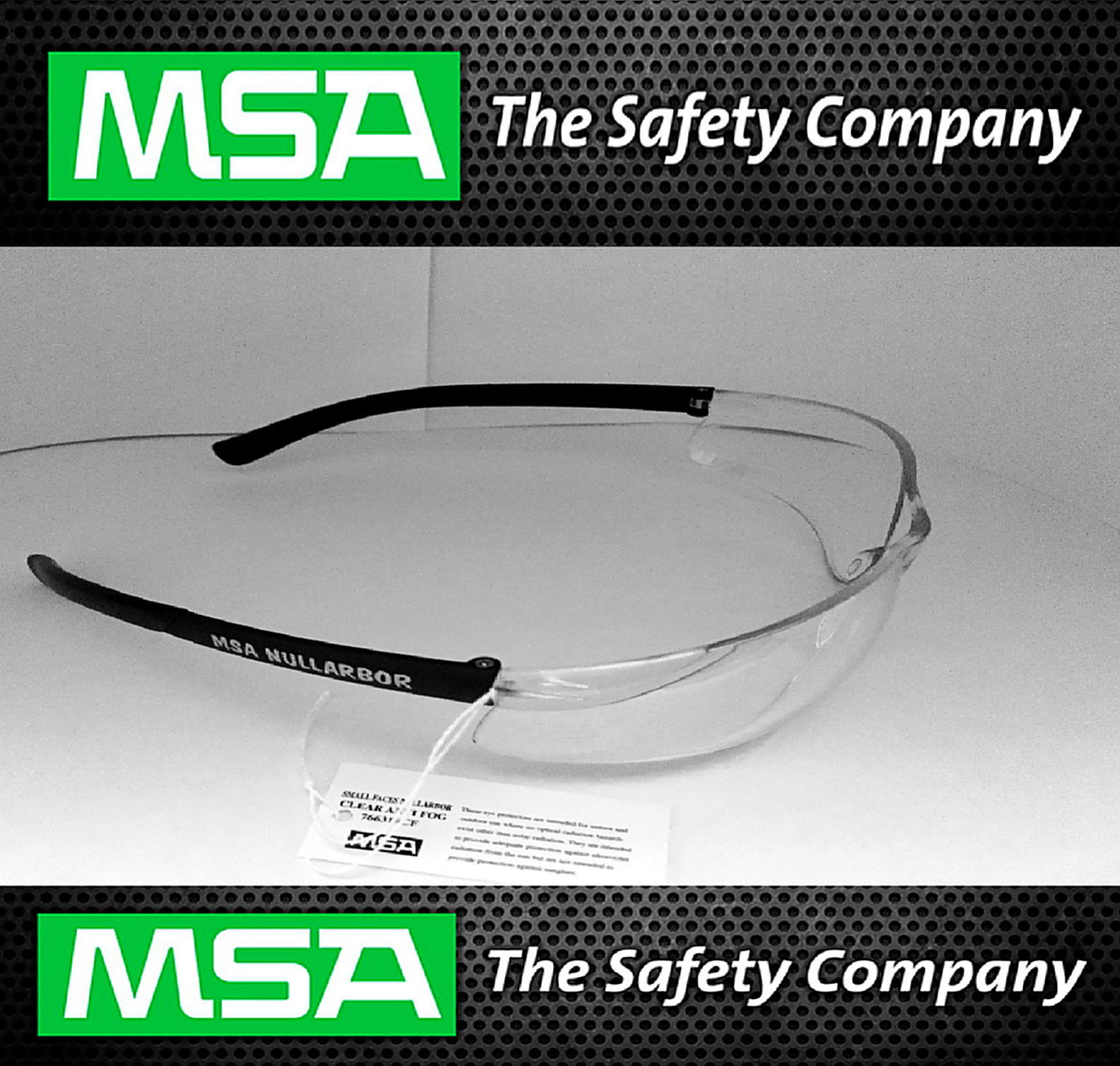 2 x MSA Nullarbor Safety Glasses Clear 100 EYE Protection UV