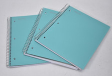 Lot of 3 Mintra Spiral Bound Journals Notebooks Teal Cover College Ruled Sheets