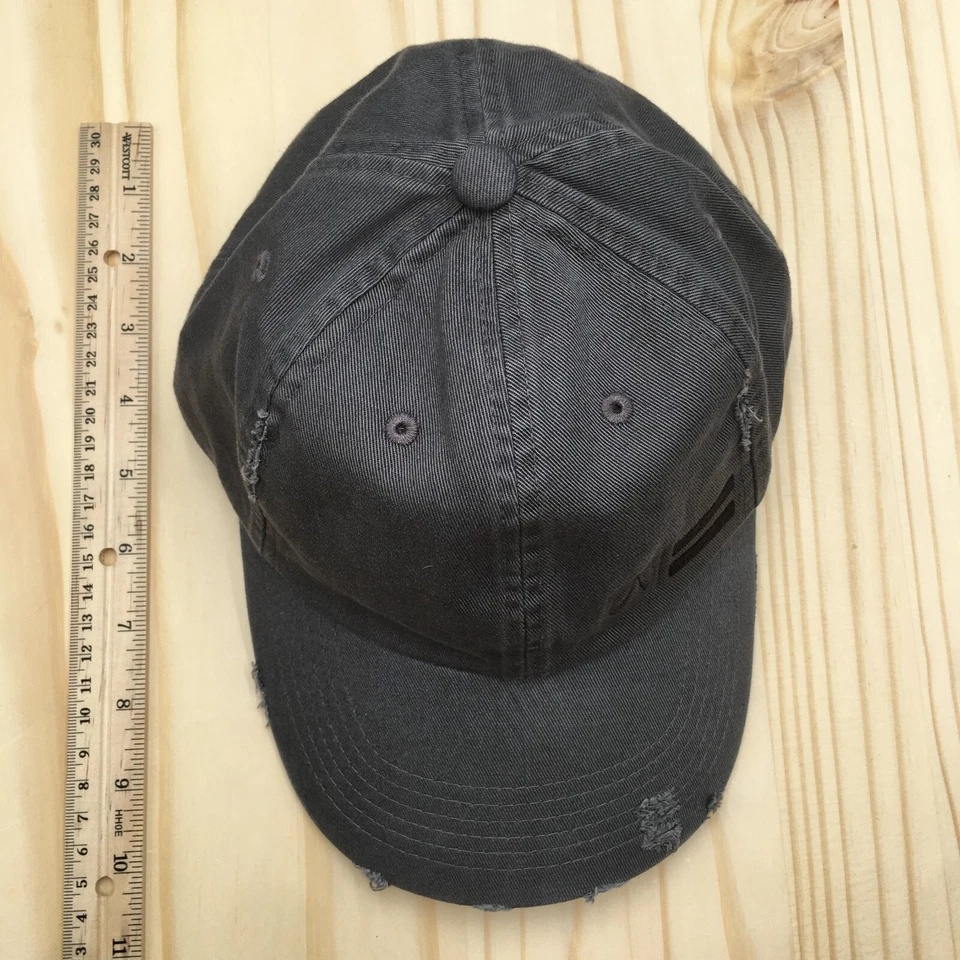 Boné de beisebol masculino District Distressed preto logotipo bordado aba curva - Imagem 3 de 4