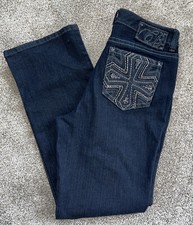 Code Blue Annette Boot Cut Jeans Dark Blue Si...