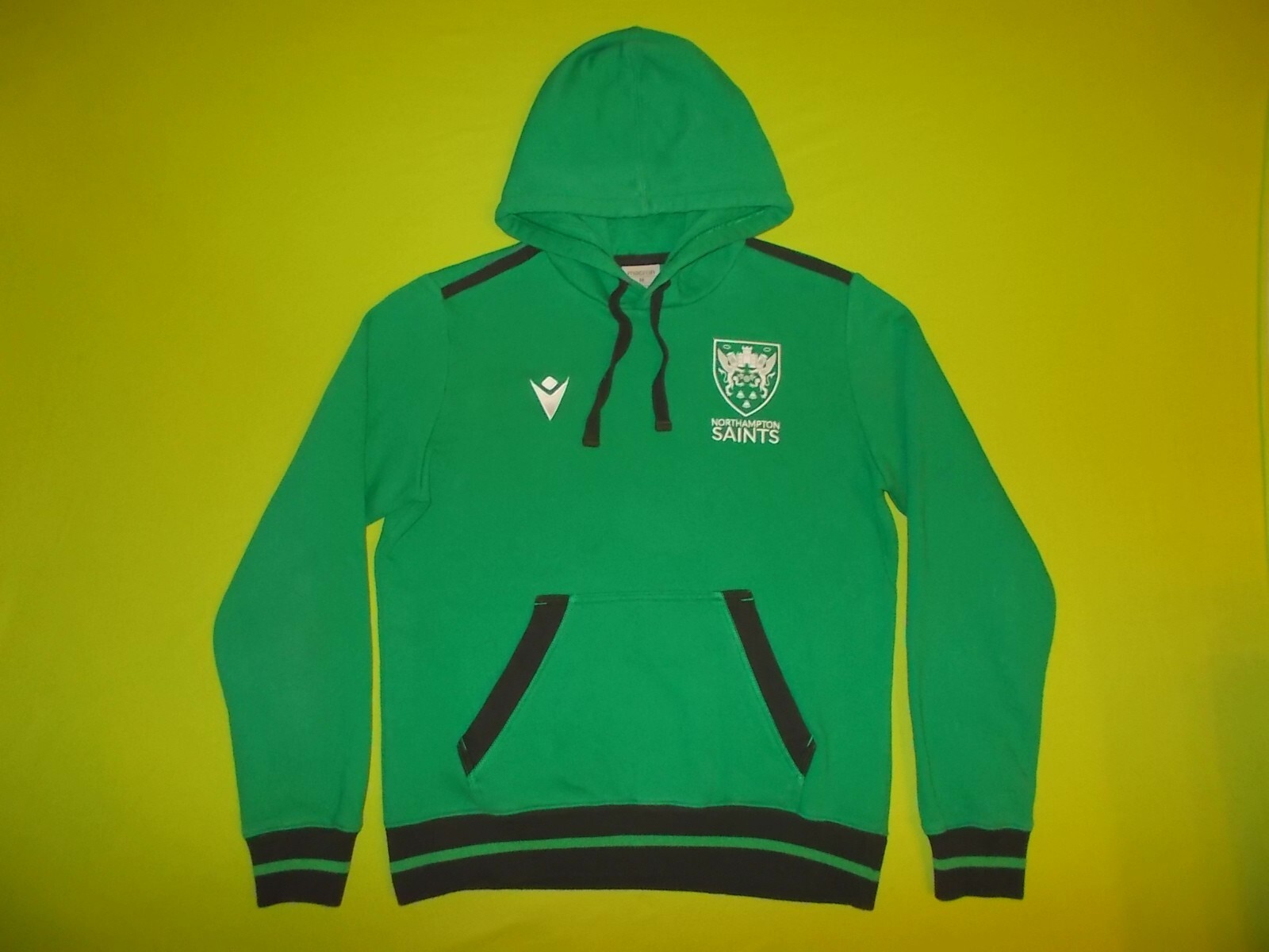 Northampton Saints Macron Perfect Rugby Hoodie Jacket in Green for Men-image