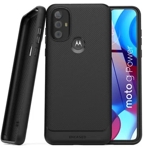 Moto G Puissance 2022 Cas, Slim Fit étui de téléphone flexible (noir)