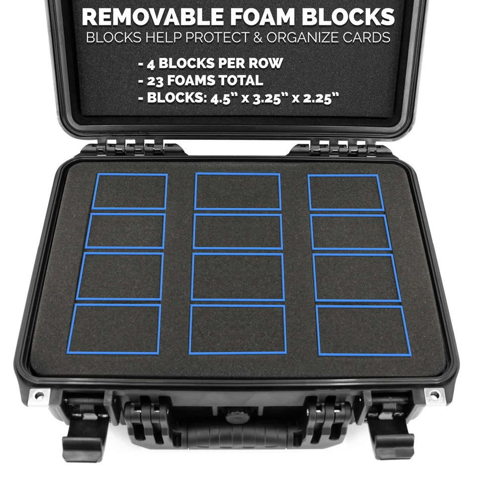 CASEMATIX Graded Card Case Waterproof Storage for 100 PSA BGS Sports Cards Slabs - Image 4 of 4