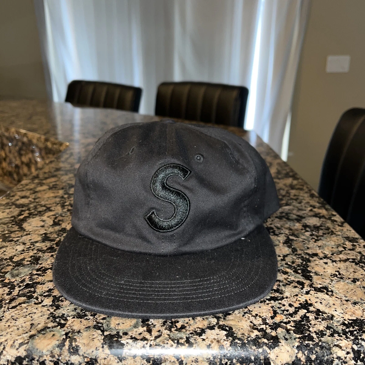Supreme Tonal S Logo 6-Panel nwt 2017 black