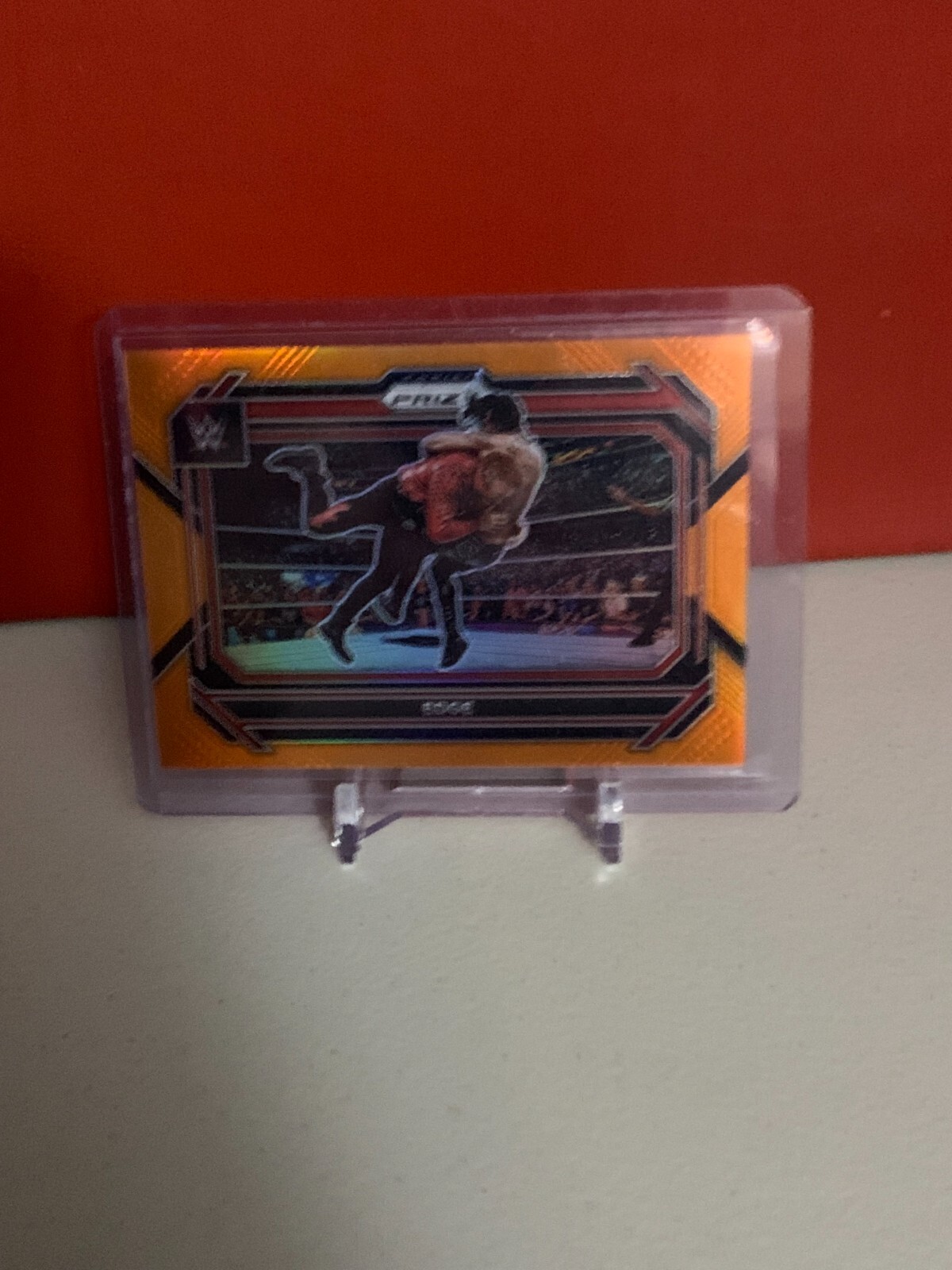 2023 WWE Prizm Orange #100 Edge 80/99