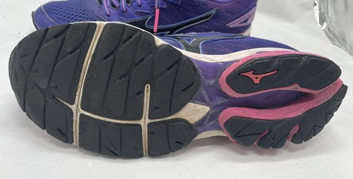 Mizuno Wave Rider 20 Womens Size 7.5 Purple Running Shoes Sneakers J1GD170309 - Picture 6 of 8