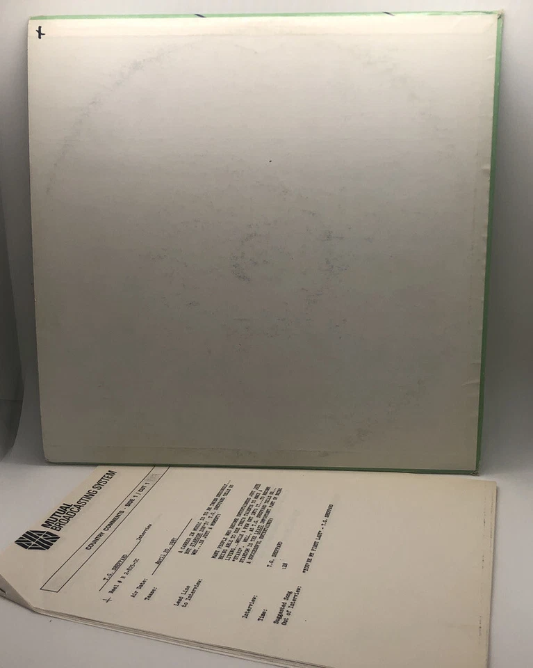 COUNTRY COMMENTS RADIO SHOW 4-20-1987 VINYL Oak Ridge Boys-Judds-Steve Earle - Image 2 of 4