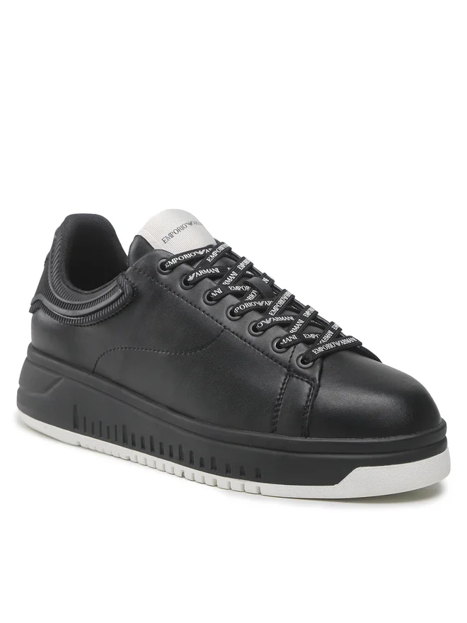 SNEAKERS MEN SHOES EMPORIO ARMANI USA6 UK5 EUR39 X4X264XN001 K001 BLACK-image