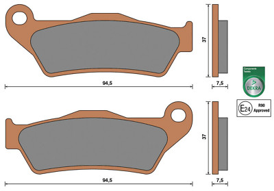 Front Brake Pads MHR SYNT Keeway Silverblade 125 > 2007