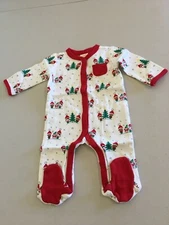 NWT Gymboree Holiday Shop Christmas Holiday Sleeper 1PC Baby Boy or Girl