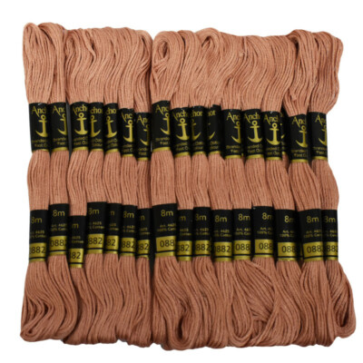 Anchor Threads Embroidery Cross Stitch Stranded Cotton Craft Sewing Floss,25 Pcs