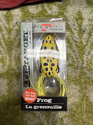 LiveTarget Frog Hollow Body Topwater Lure 2-5/8'' 3/4 Oz Yellow/Black FHF65T501