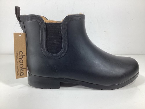 Chooka Women's Waterproof Ankle Boots Delridge Chelsea Black Size 11 NEW - Picture 2 of 11