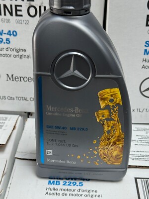 Genuine Mercedes-Benz Engine Oil 5W-40 Synthetic 1L 1.056 Quart