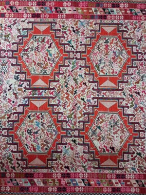 Tabriz Handwoven Silk Carpet