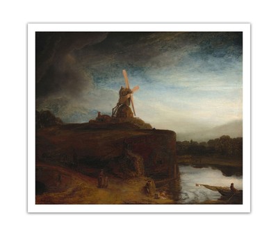REMBRANDT The Mill (Painting 1645 1648) PREMIUM 17x20'' Print Poster