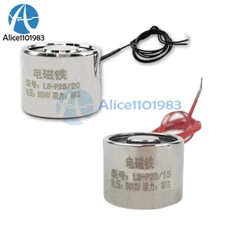 DC 12V/24V 3/8KG Electromagnet Strong Electromagnetic Suction LSP20/15 P25/20 2W
