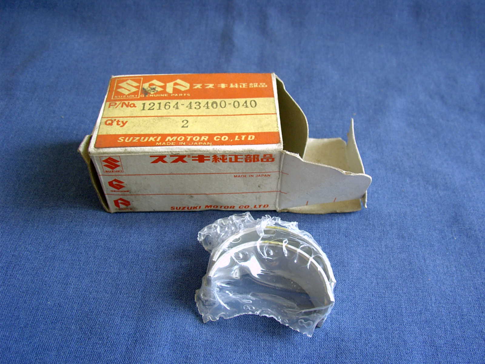 SUZUKI GSX550 GEN NOS CRANK PIN BEARING SHELL YELLOW 1216443400040 eBay