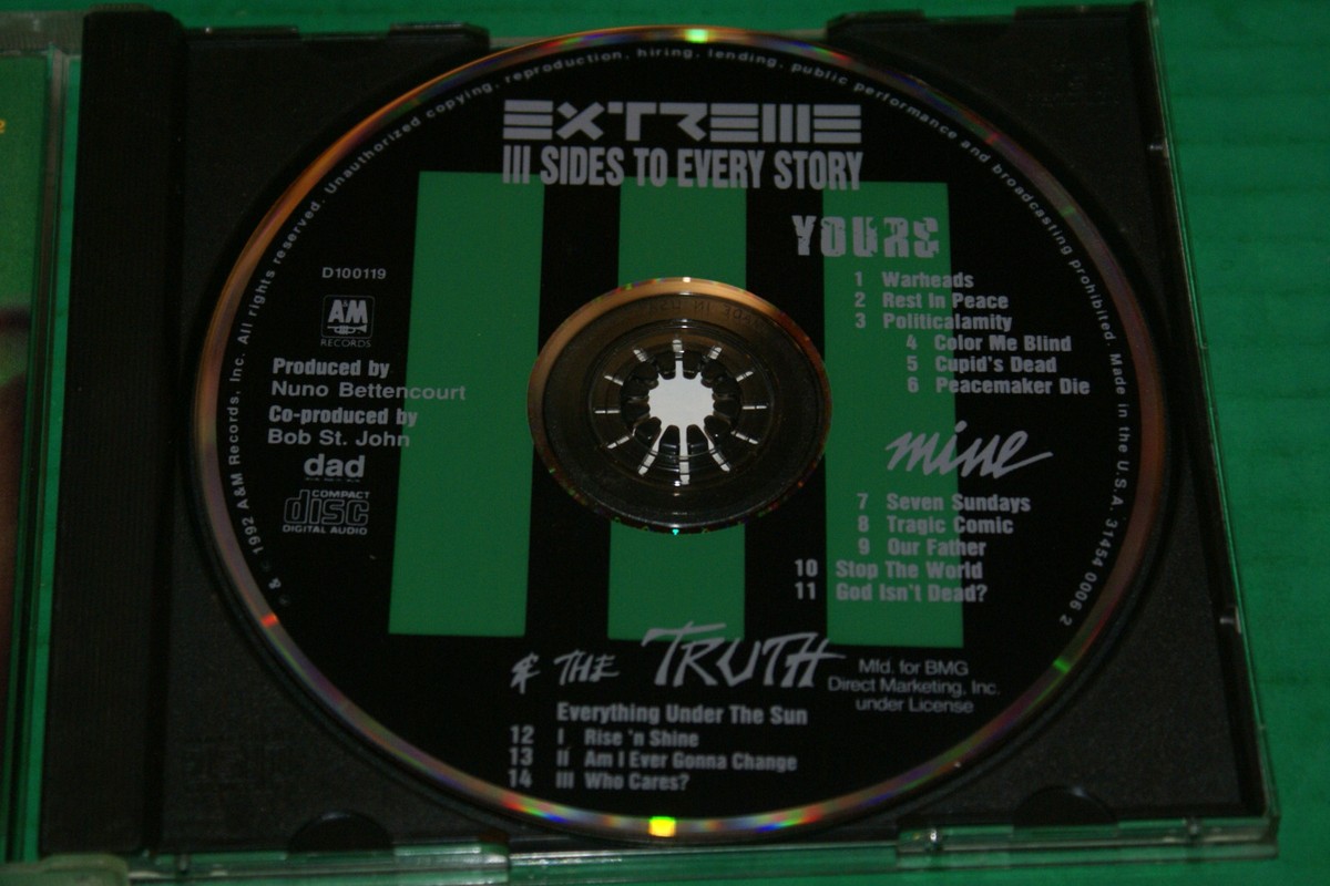 Extreme : III Sides To Every Story CD (1995) Vg++ To Nm Oop