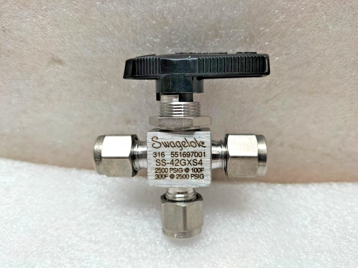 swagelok 黄色かっ ボールバルブ(3方) SS-42GXS6MM 
