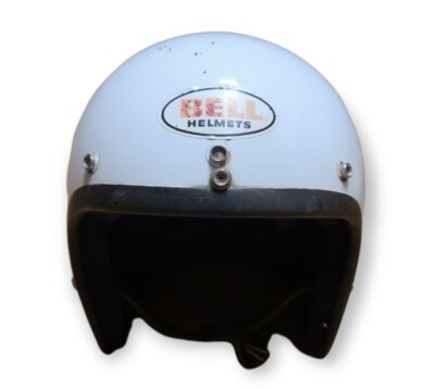 Vintage Bell White Motorcycle Helmet Open Face 1970's USA Long Beach | eBay Vintage Bell White Motorcycle Helmet Open Face 1970's USA Long Beach | eBay