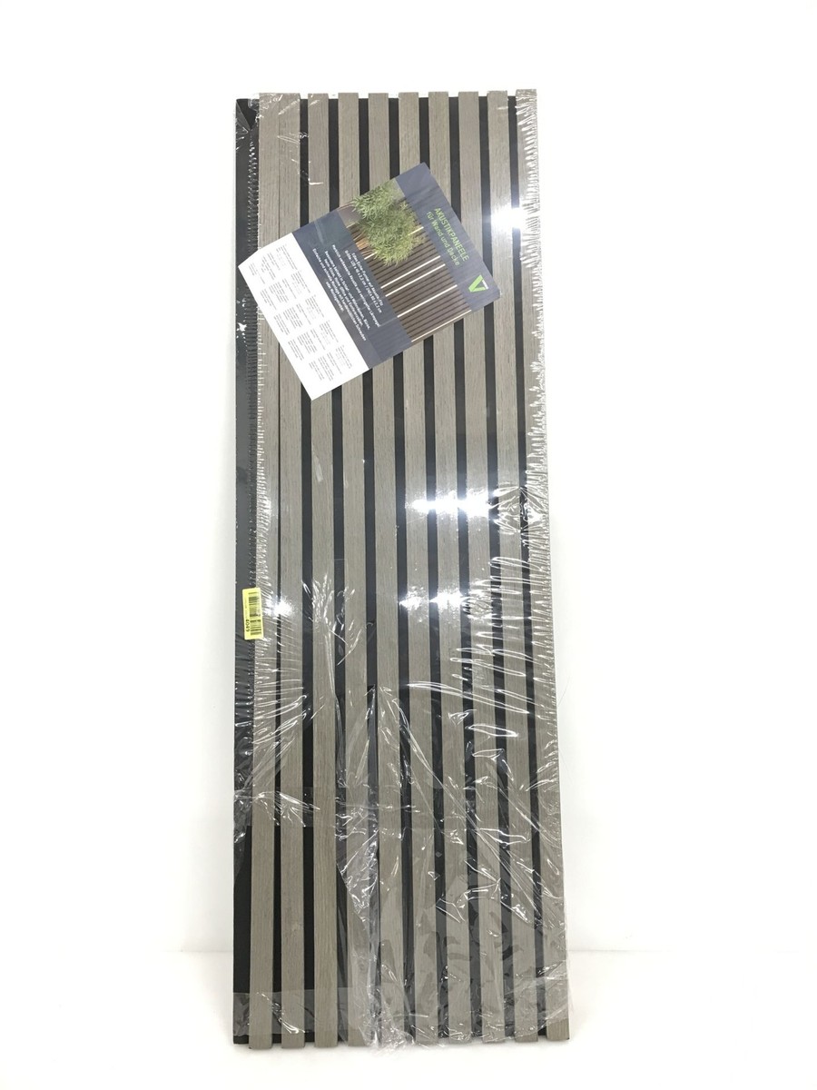 VEREG Akustikpaneele grau, Echtholzfurnier,120x40x2,2 cm, Filz  