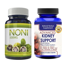 Noni Fruit Immune Health Weight Loss Supplements and Kidney Cleanse Detox Pills
