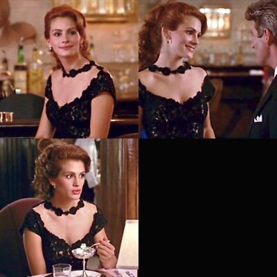 Molly Malloy All The Jazz Vintage Black Lace Cocktail Dress Pretty Women  Small