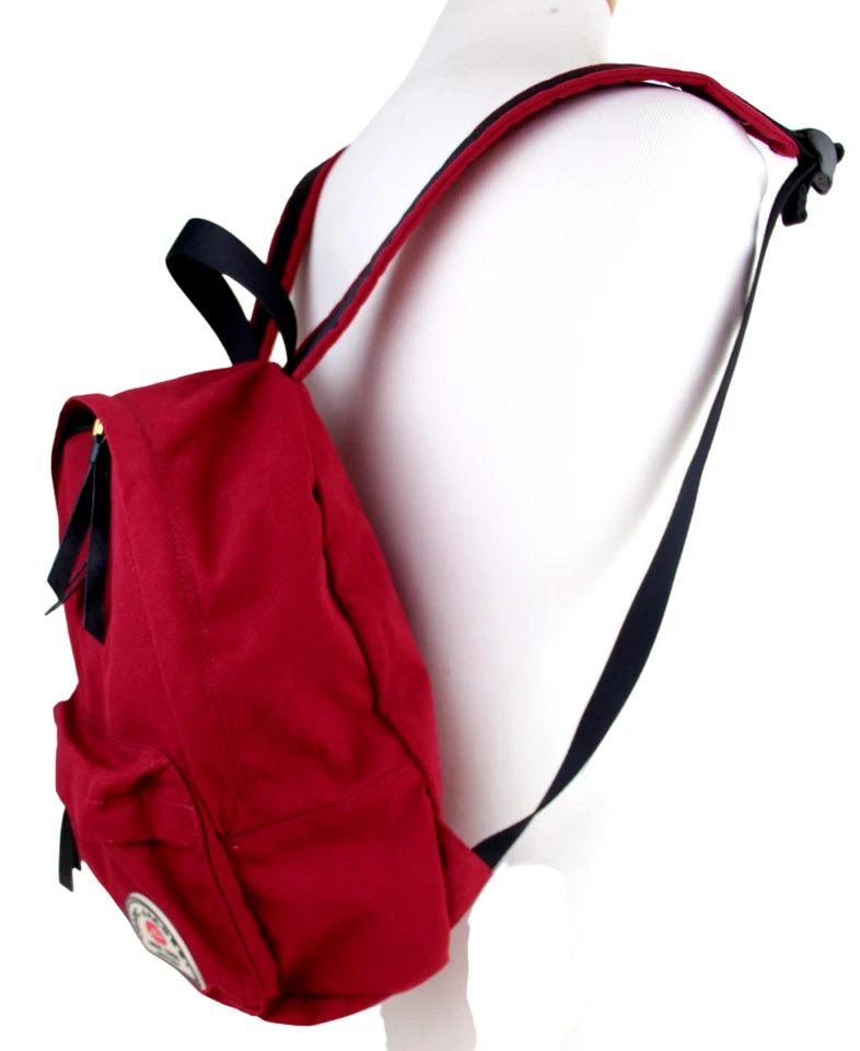 Marc by Marc Jacobs NY ROJO ALGODÓN LONA MOCHILA BOLSO DE HOMBRO BOLSO DE MANO MONEDERO Foto 4 de 4