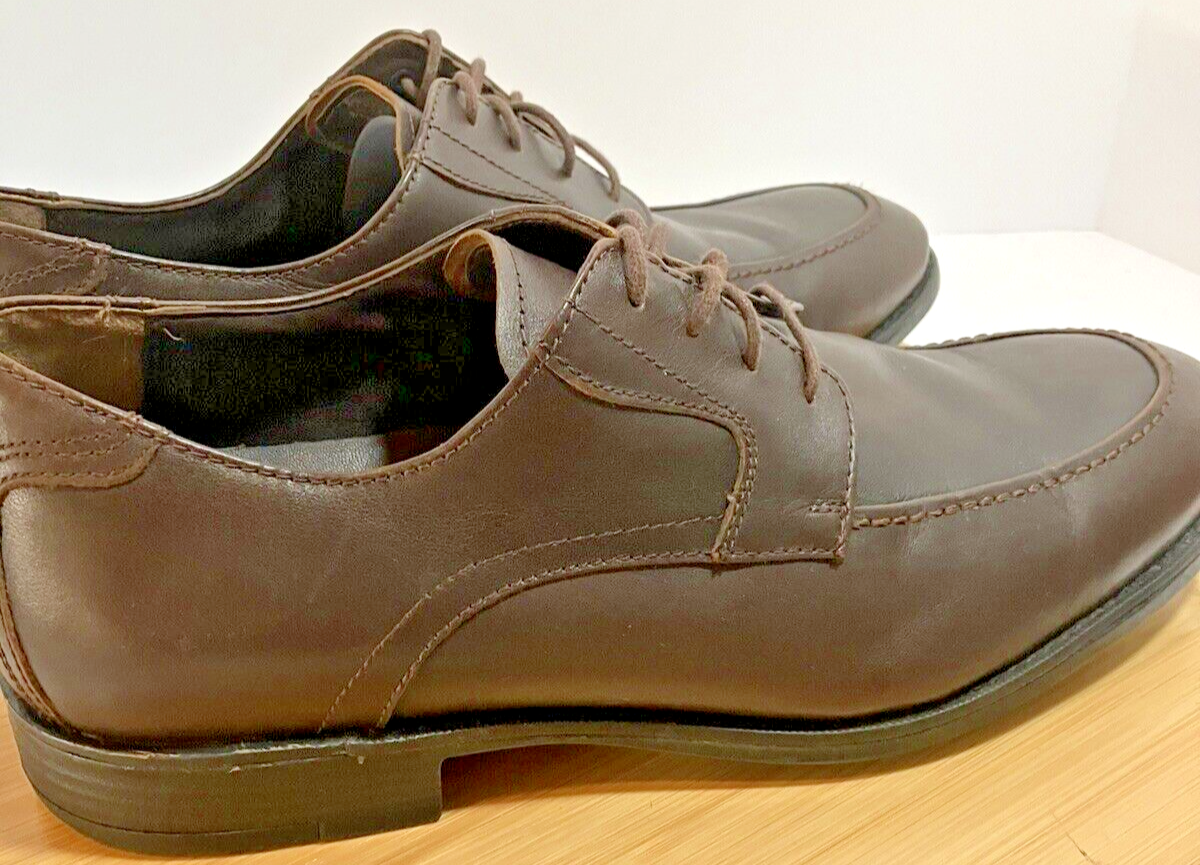 SAOLA Scarpa Oxford stringata JOHNSTON & MURPHY uomo XC4 IMPERMEABILE pelle di pecora marrone TG 9 M