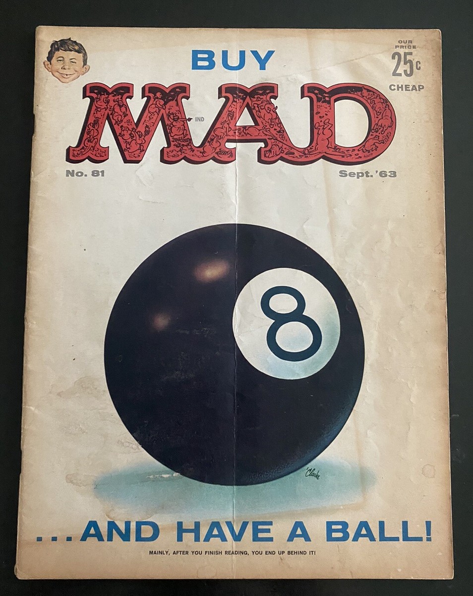 Mad Magazine #81 (September 1963) 8-ball/eight-ball Cover | eBay