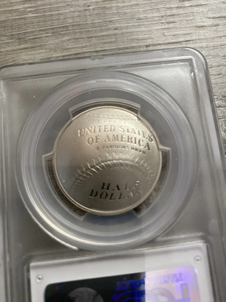 2014-S Baseball Hall of Fame Half Dollar Proof 50c - Graded PCGS PR69DCAM - Image 3 of 3