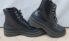 Mens Zara Combat Chunky Lace Up Black Boots - UK Size 8 EU42