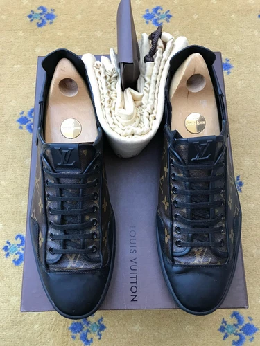 LOUIS VUITTON TRAINER Louis Vuitton scarpe da ginnastica sneaker slalom monogramma marrone uomo UK 10 US 11 44