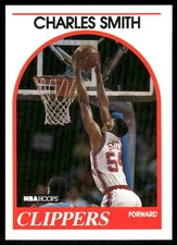 1989 Charles Smith Rookie Card #262 Los Angeles Clippers. rookie card picture