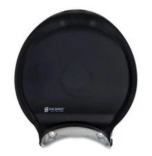 San Jamar R6000TBK 12" JBT Bath Tissue Dispenser - Transparent Black Pearl New