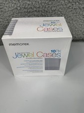 Memorex 10 Pack Standard Clear Jewel DVD Or CD Cases New In Box Sealed