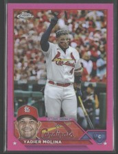 2023 Topps Chrome #14 Yadier Molina Pink Refractors