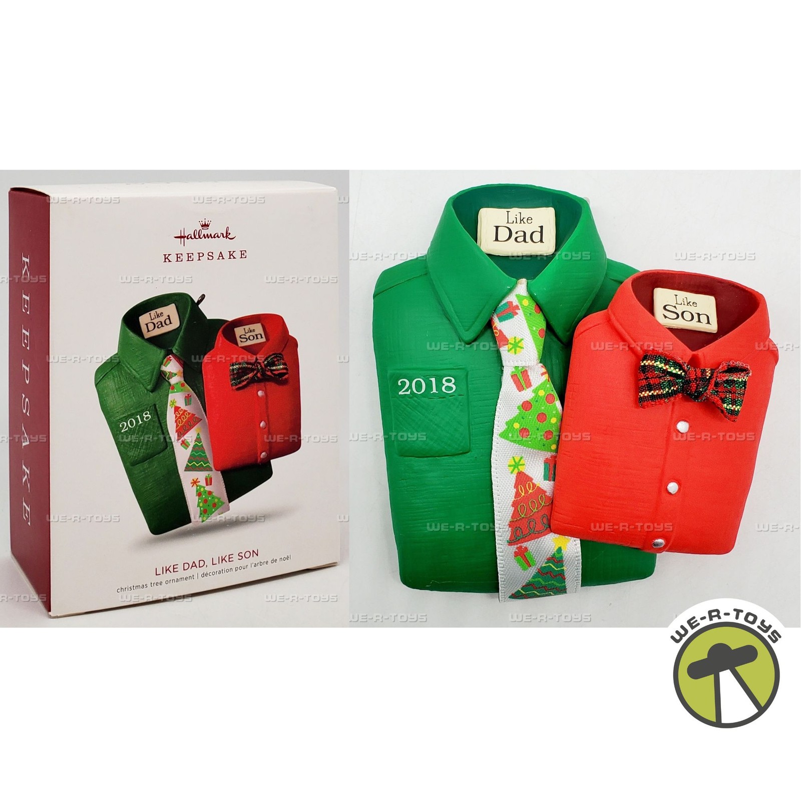 Hallmark Keepsake Christmas Ornament Like Dad, Like Son 2018