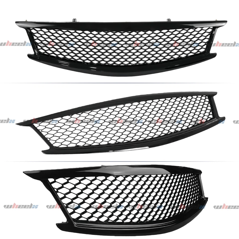Parachoques delantero rejilla negra brillante para Infiniti G37 G25 Q40 Skyline 2010-2015 sedán Foto 4 de 4