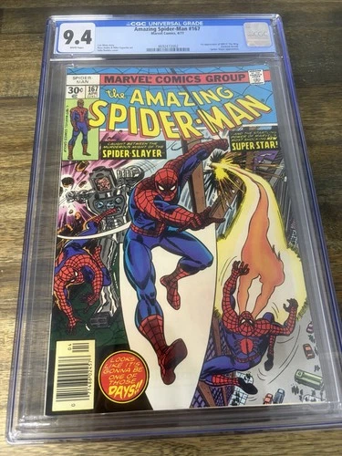 Amazing Spider-Man #167 CGC 9.4 NM White Pages First App Will O' the Wisp