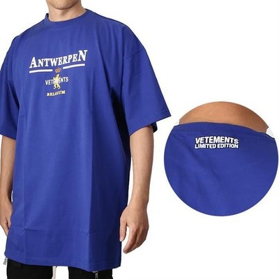 vetements Antwerp Logo T-Shirt F BLAU 64554004