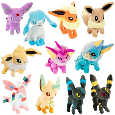 Pokemon Eevee Evolution Plush Toy Plushie Cute Soft Decorative Anime Eeveelution