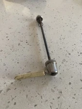 Vintage Simplex Quick Release Skewer, Rear QR French L'Eroica White Rubber Cover