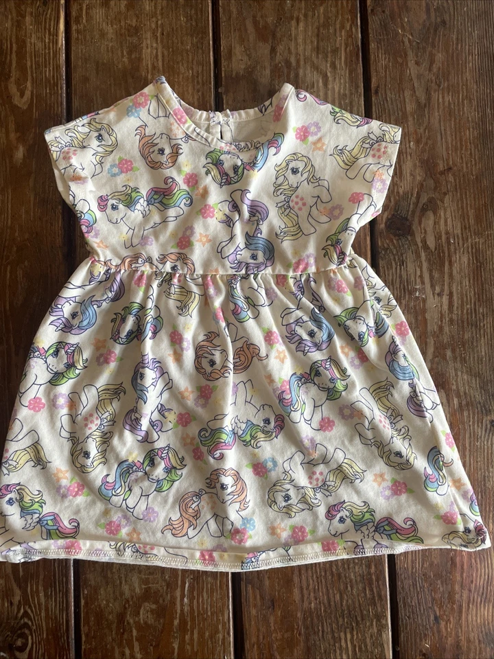 My Little Pony Dress And Bow 18 Months Cotton Fabric Never Worn - Image 2 of 4